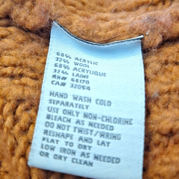 Oversized Off Shoulder Wool Knit Sweater, sz 6 NWOT - Picture 9 of 9